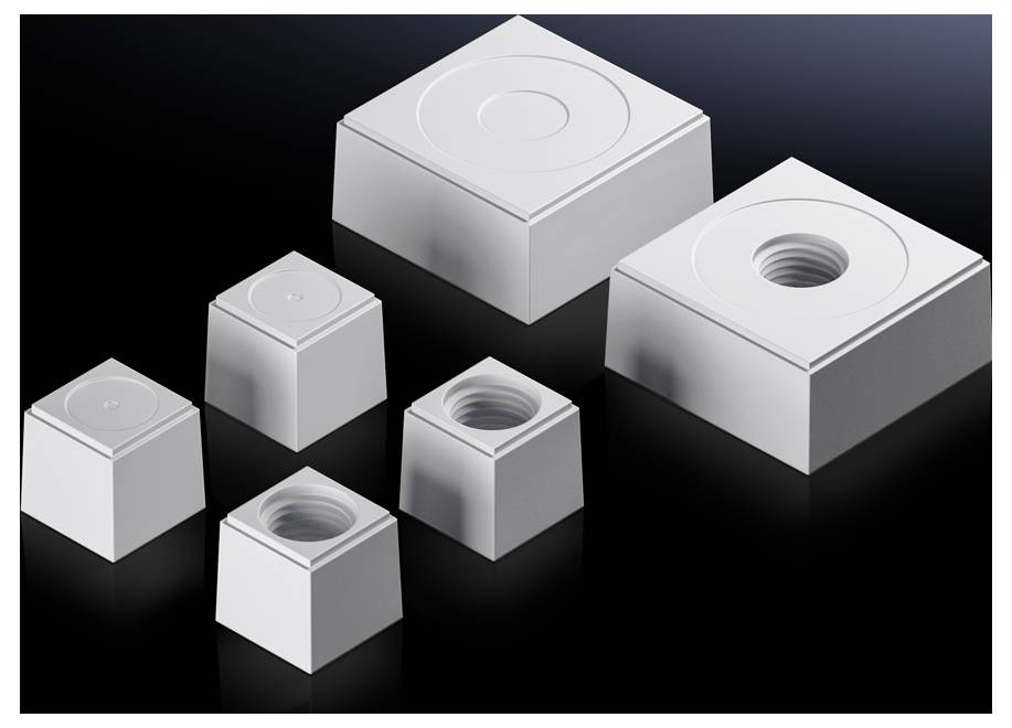 Rittal AX 2580.000 Inserto sigillante antiurto Plastica Grigio 10 pz.