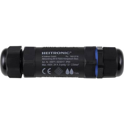 Heitronic 45611 káblová spojka So skrutkovými svorkami (d x š) 130 mm x 32 mm 1 ks