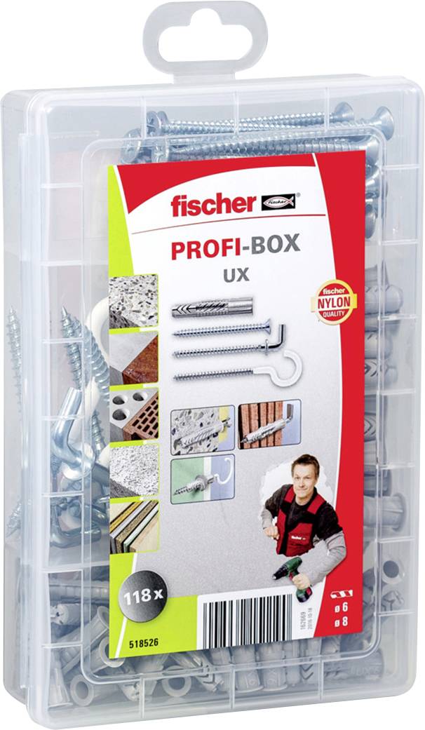 Fischer 518526 PROFI-BOX UX Assortimento tasselli 1 KIT