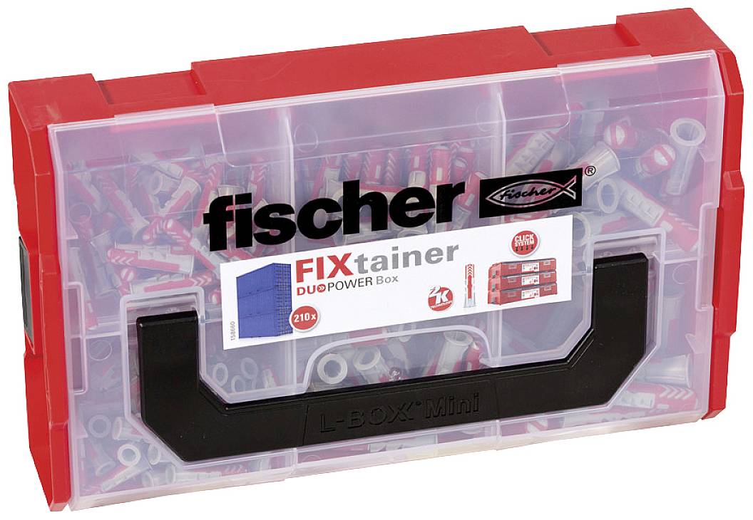 Fischer FIXtainer - DUOPOWER súprava hmoždiniek 536161 210 ks