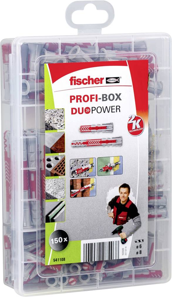 Fischer PROFI-BOX DUOPOWER súprava hmoždiniek 541108 150 ks