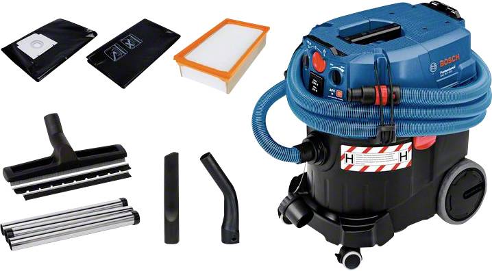 Bosch Professional GAS 35 H 06019C3600 Aspiratutto 1200 W 35 l Pulizia automatica del filtro, Aspirazione per polveri di classe H