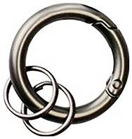 Basi Nøglering 0006-0155 4026434178838 Grå (mat), Sort 10 stk