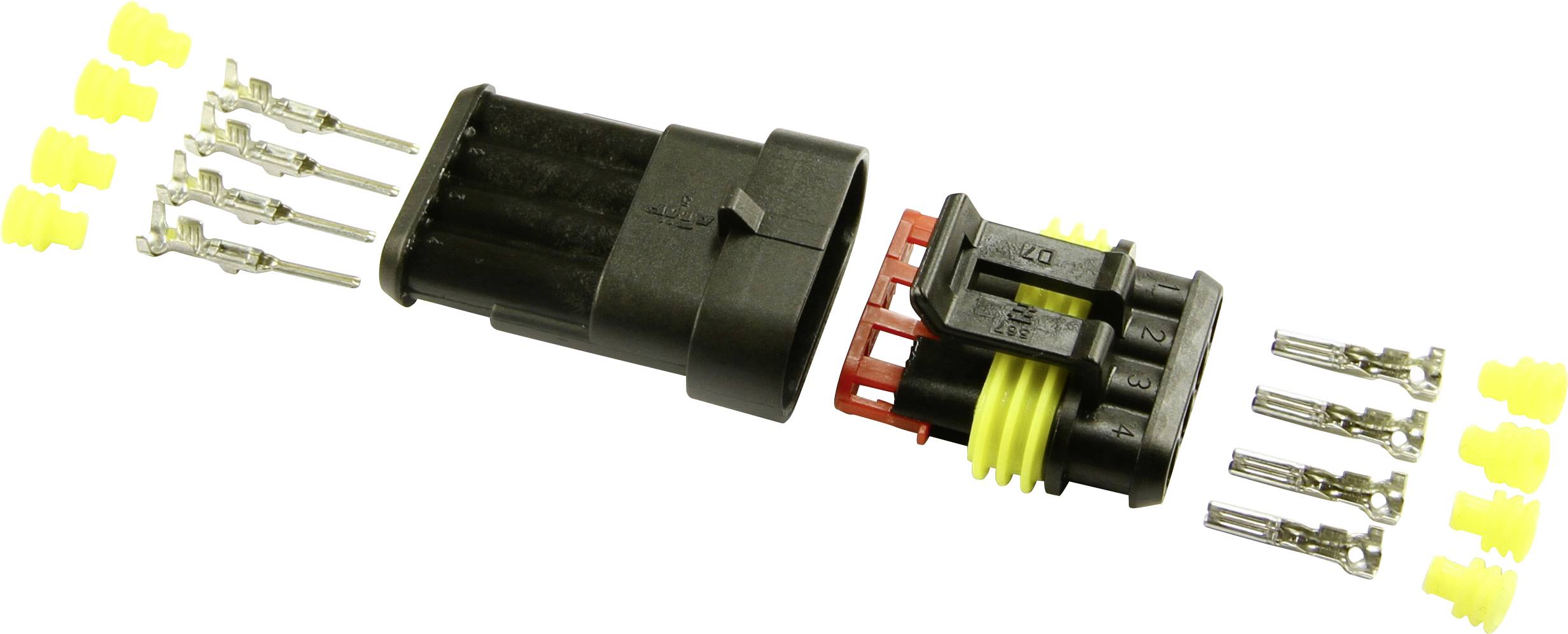 KIT Superseal BAAS AMP-Superseal 1.5mm Series Totale poli 4 Passo: 6 mm ES14 1 pz.