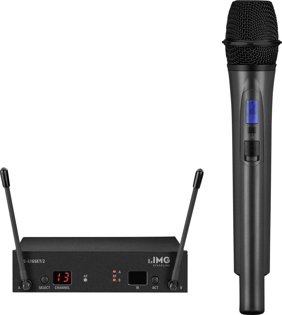 IMG Stageline TXS-616SET/2 Manuel Micro sans fil Type de transmission (détails):sans fil boîtier métallique sans fil