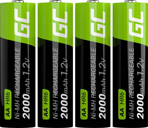 Green Cell HR6 tužkový akumulátor typu AA  Ni-MH 2000 mAh 1.2 V 4 ks
