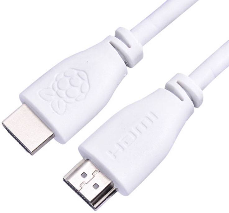 Raspberry Pi® CPRP020-W Cavo HDMI Raspberry Pi® [1x Spina HDMI - 1x Spina HDMI] 2.00 m Bianco