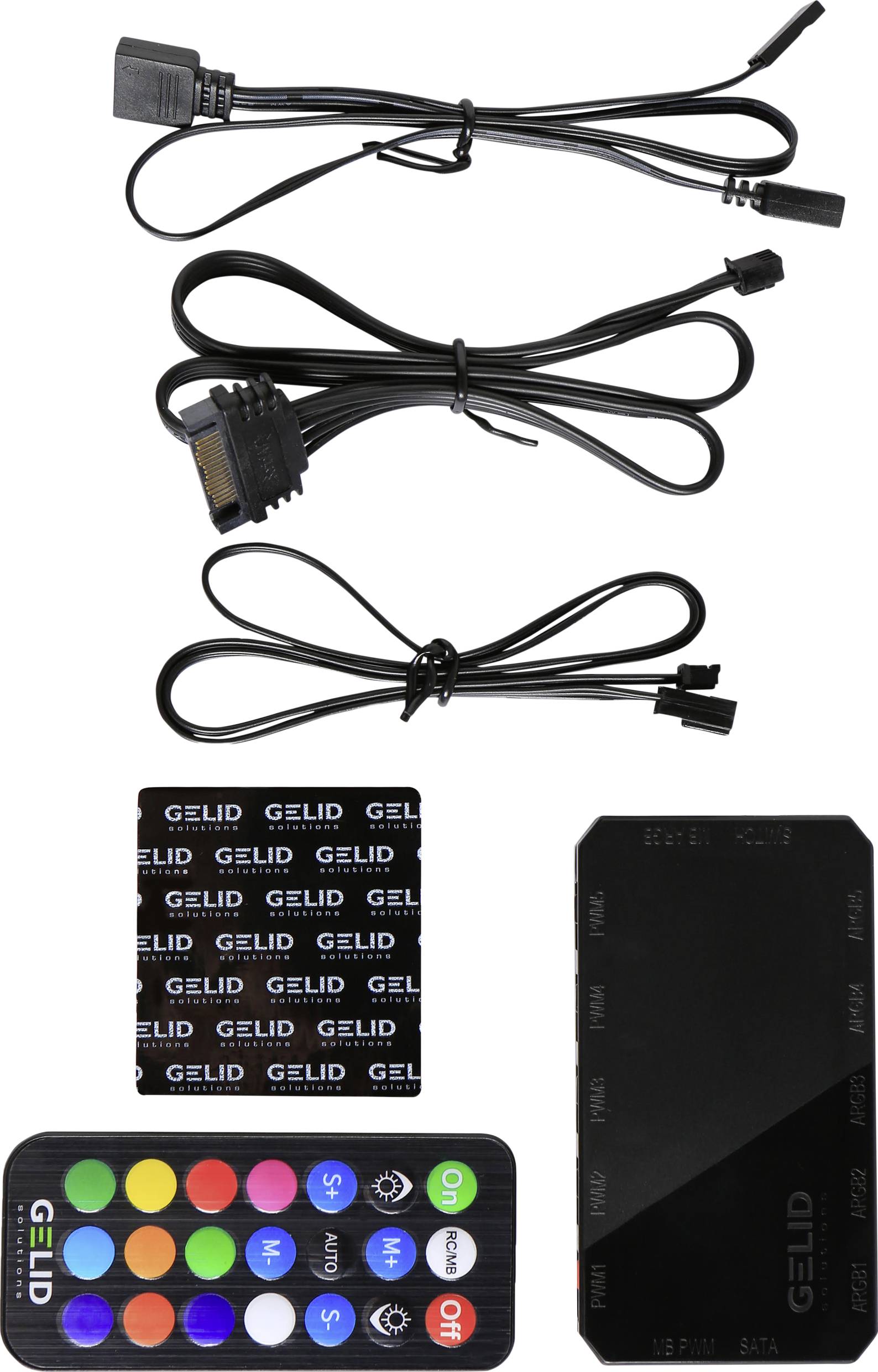 Gelid Amber 5 PC fan controller Kanálov: 5 vr. ovládanie RGB osvetlenie, vr. diaľkového ovládania-1