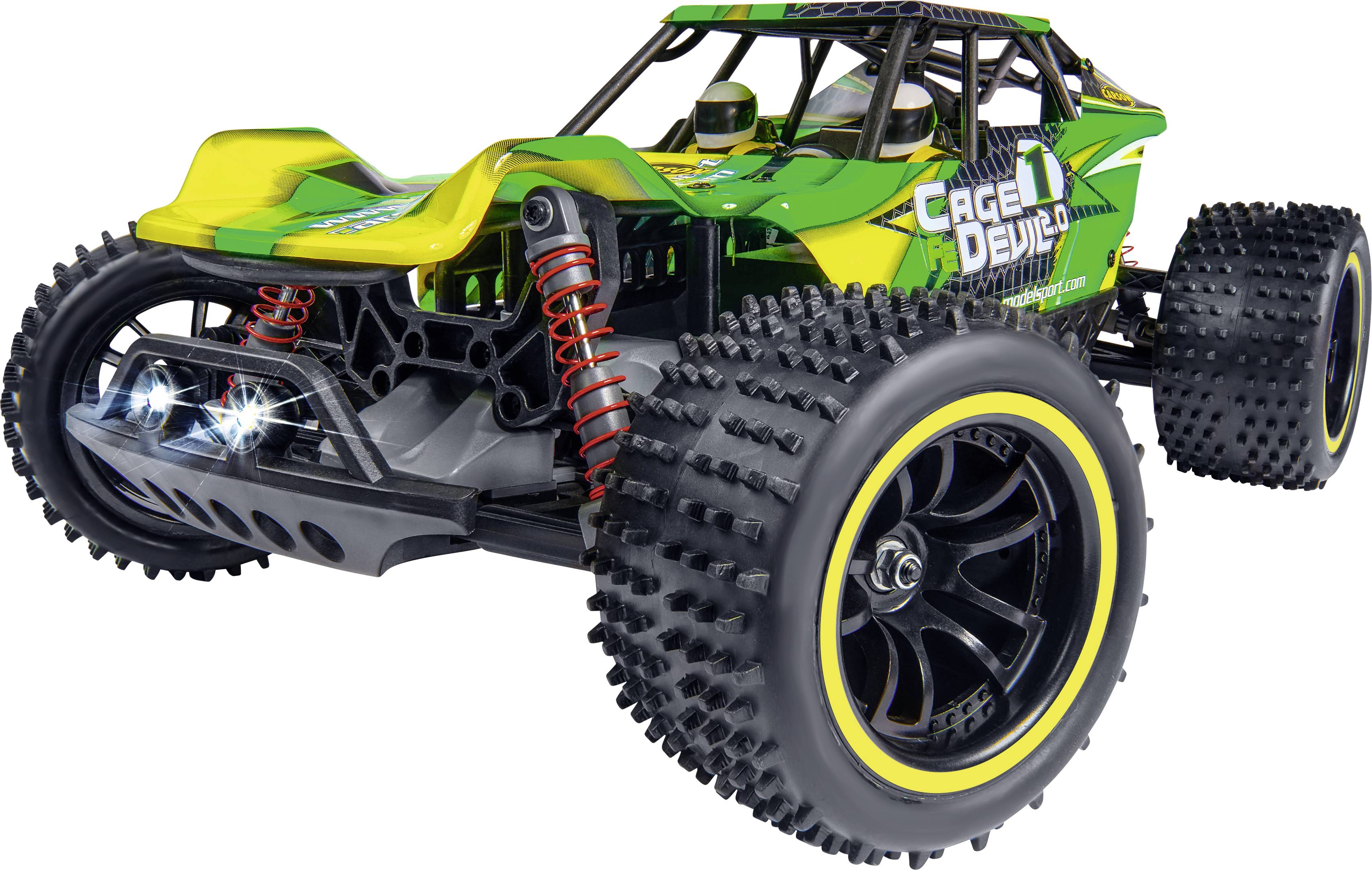 Carson Modellsport Cage Devil FE 2.0 1:10 RC model auta elektrický monster truck 100% RTR 2,4 GHz vr. akumulátorov, nabíjačky a batérie ovládača