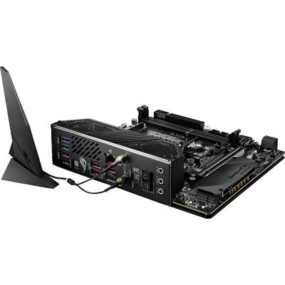 Základná doska s portmi na pripojenie a odnímateľným modulom WLAN antény. Obsahuje USB, HDMI a audio konektory pre počítačové pripojenia.