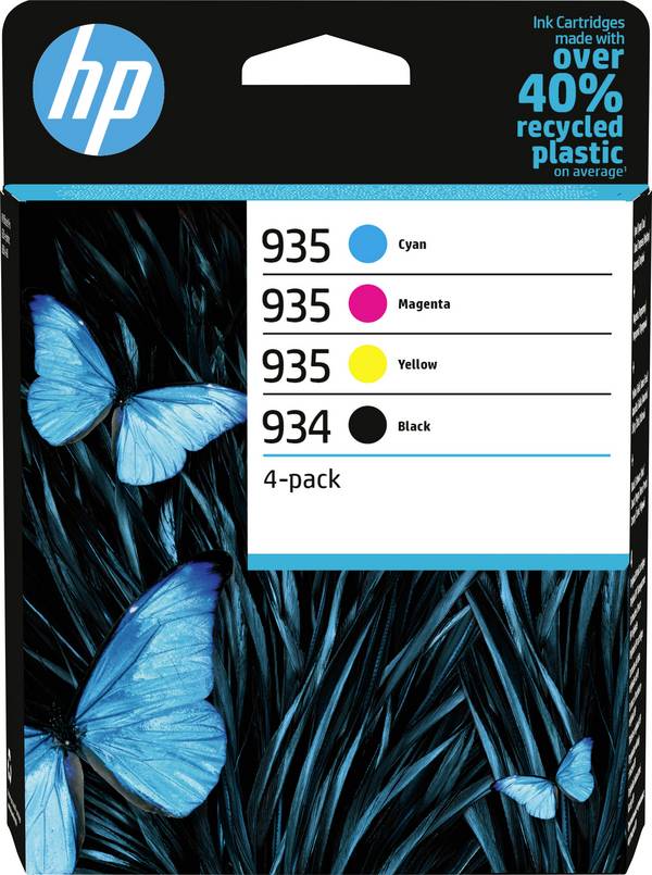 HP 934/935 Ink balenie po 4 ks originál farba 6ZC72AE atramenty