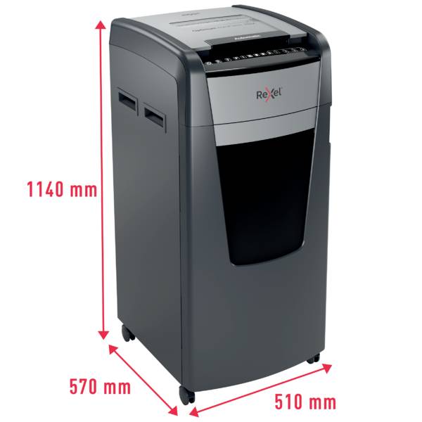Rexel Optimum AutoFeed+ 750M skartovačka mikrorez 2 x 15 mm 140 l Počet listov (max.): 750 listov Krížový rez kancelársk-6