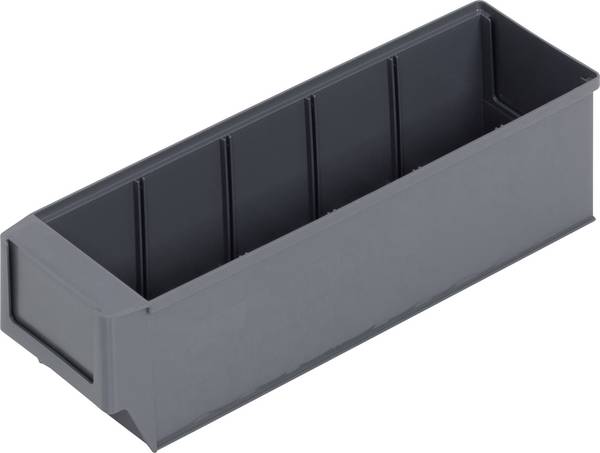 Alutec 66027 skladový box, (d x š x v) 300 x 91 x 81 mm, tmavosivá, 1 ks