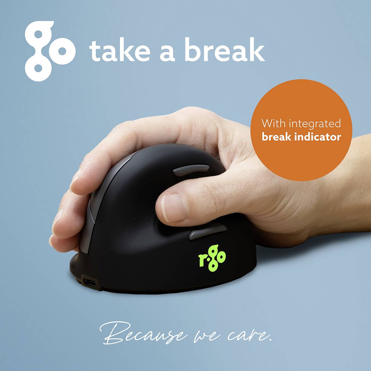 R-GO Tools HE (RGOHELAWL) optická ergonomická myš, prenos bezdrôtový, 5 tlačidlo, 2500 dpi, čierna/strieborná-10