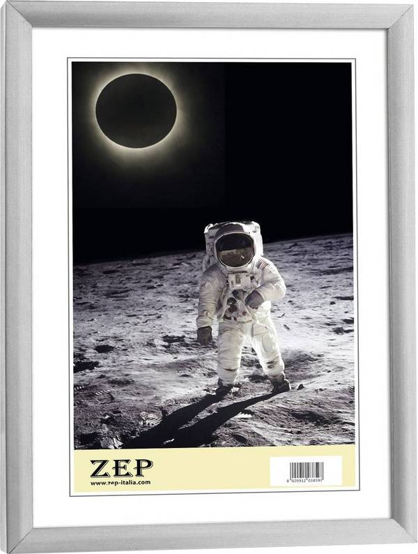 ZEP KL2 vymeniteľný fotorámček Formát papiera: 13 x 18 cm (š x v) 13 cm x 18 cm strieborná
