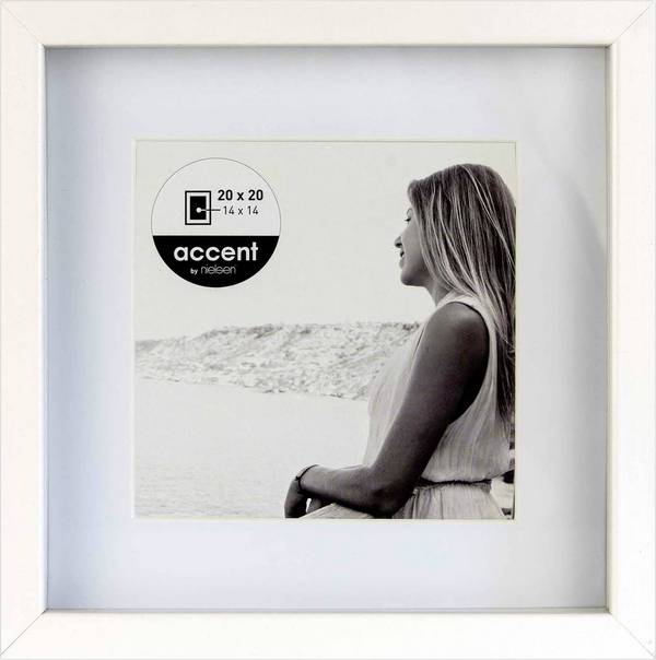 Nielsen Design 1115001 vymeniteľný fotorámček Formát papiera: 20 x 20 cm  biela