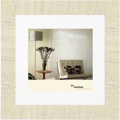 walther+ design HO440W vymeniteľný fotorámček Formát papiera: 40 x 40 cm biela, béžová