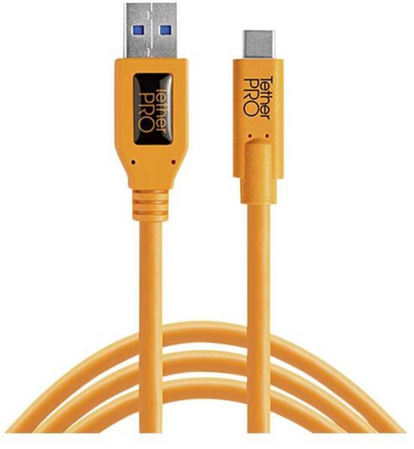 Tether Tools USB kábel USB 3.0 USB-C ® zástrčka, USB-C ® zástrčka 4.60 m oranžová kov CUC3215-ORG
