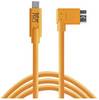Tether Tools USB kábel USB 3.0 USB-C ® zástrčka, USB Micro-B 3.0 zástrčka 4.60 m oranžová obojstranne zapojiteľná zástrčka CUC33R15-ORG
