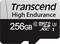 Transcend High Endurance Micro SD karta s 256GB kapacitou úložiska.