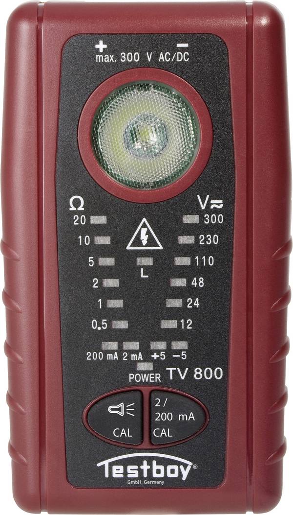 Testboy TV 800 skúšačka priechodnosti, CAT III 300 V, akustický