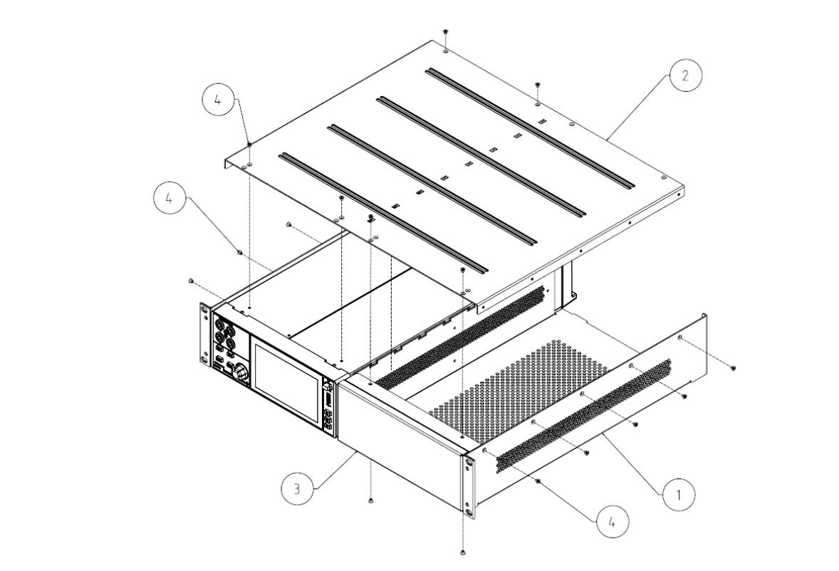 Rohde & Schwarz 3638.7813.02 HZN96 Kit di montaggio 1 pz.