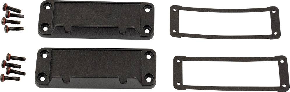 Hammond Electronics Aluminium Zwart (l x b x h) 16 x 87 x 31 mm 1 stuk(s) afbeelding