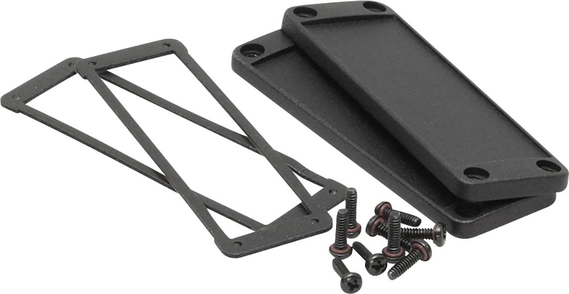 Hammond Electronics Aluminium Zwart (l x b x h) 6 x 107 x 35 mm 1 stuk(s) afbeelding