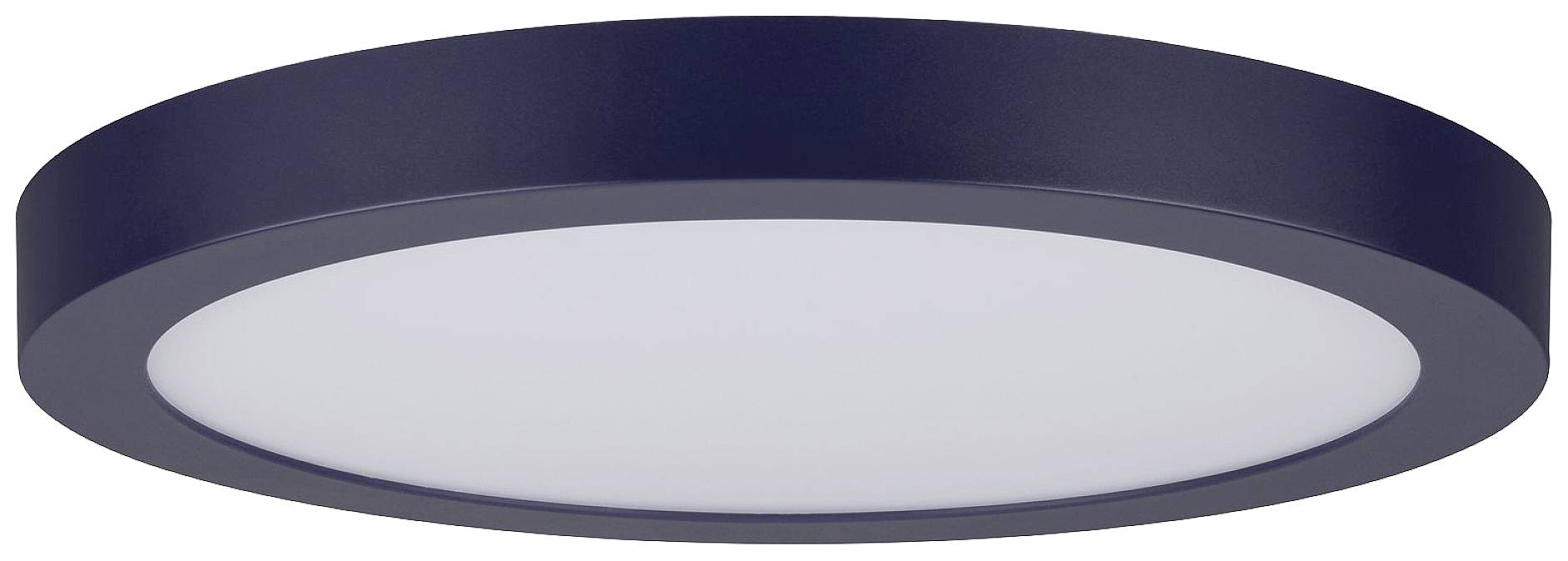 Okrúhle čierne stropné svietidlo s bielym svetelným difúzorom, vhodné do moderných interiérov.