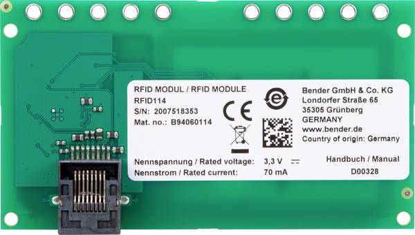 Bender RFID114 without LEDs    80 A