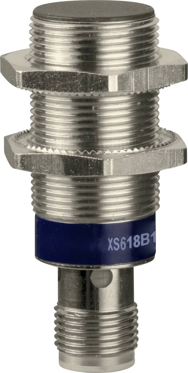 Telemecanique Inductieve naderingsschakelaar M18 Vlak Digitaal, PNP XS618B1PAM12 afbeelding
