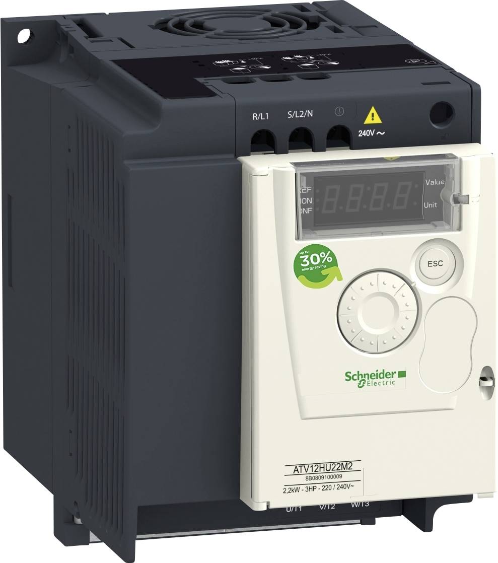 Schneider Electric Convertitore di frequenza ATV12HU22M2 2.2 kW a 1 fase 200 V, 240 V