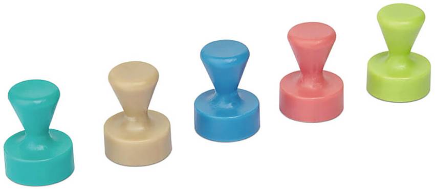 Maul Magnete 6168499 (Ø x A) 12 mm x 16 mm cono Rose, Atlantic Blue, Turchese, Lime, Sahara 10 pz. 6168499