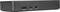Čierna počítačová dokovacia stanica s USB portami, USB-C portom a konektorom pre slúchadlá na prednej strane.