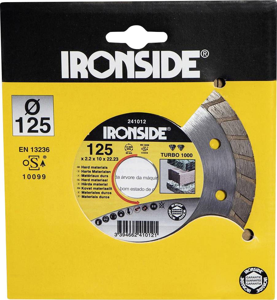IRONSIDE 241012 Diamanten doorslijpschijf Diameter 125 mm 1 stuk(s) afbeelding