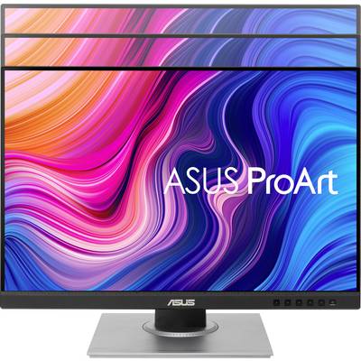Monitor ASUS ProArt zobrazuje živé, vlnovité farebné spektrum na obrazovke.