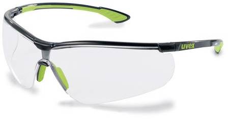 uvex sportstyle 9193265 Occhiali di protezione incl. Protezione raggi UV Verde, Nero EN 166, EN 170 DIN 166, DIN 170