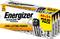 Energizer alkalické batérie Maxi-Pack, 24 kusov, sľubuje dlhotrvajúcu energiu. Obal zobrazuje usmievajúcu sa maskotku.