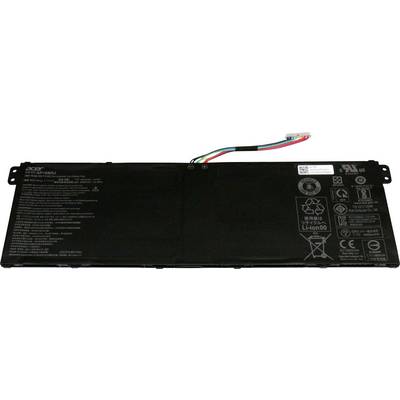 Čierny laptop batériový modul s vytlačenými technickými údajmi a káblami.