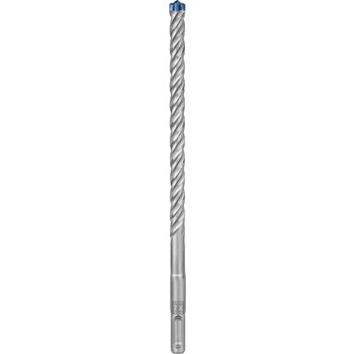 Strieborný špirálový vrták s modrým hrotom. Primárne používaný na opracovanie materiálov ako kov a drevo.