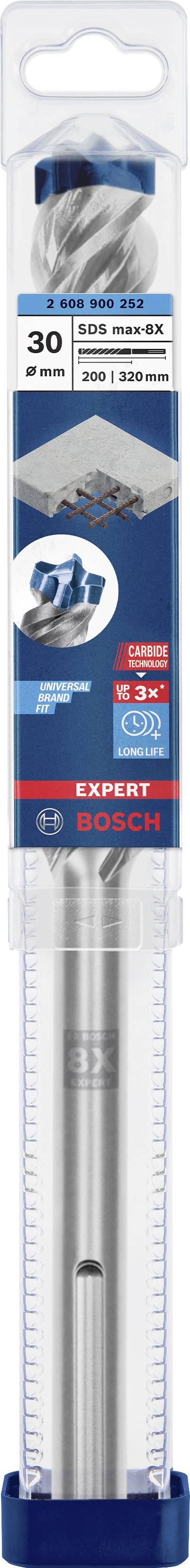 Vrtáky do dlažby 'Bosch', 3-dielna sada s priemerom 6, 8, 10 mm, vhodné na obklady, keramiku a sklo, s karbidovým povrchom.