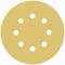 Okrúhly brúsny papier s viacerými otvormi na upevnenie na brúsne zariadenie. Vhodný na brúsenie rôznych povrchov.