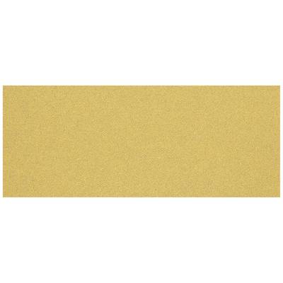 Jemnozrnný štrukturovaný brúsny papier v pieskovožltej farbe.
