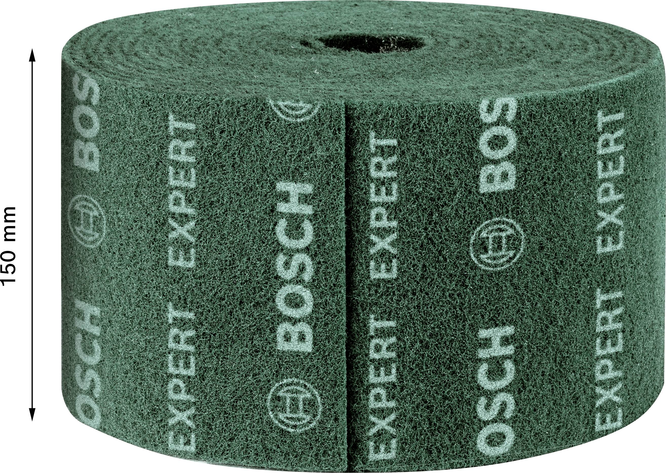 Brúsny kotúč Bosch Expert, zelený, 150 mm vysoký.