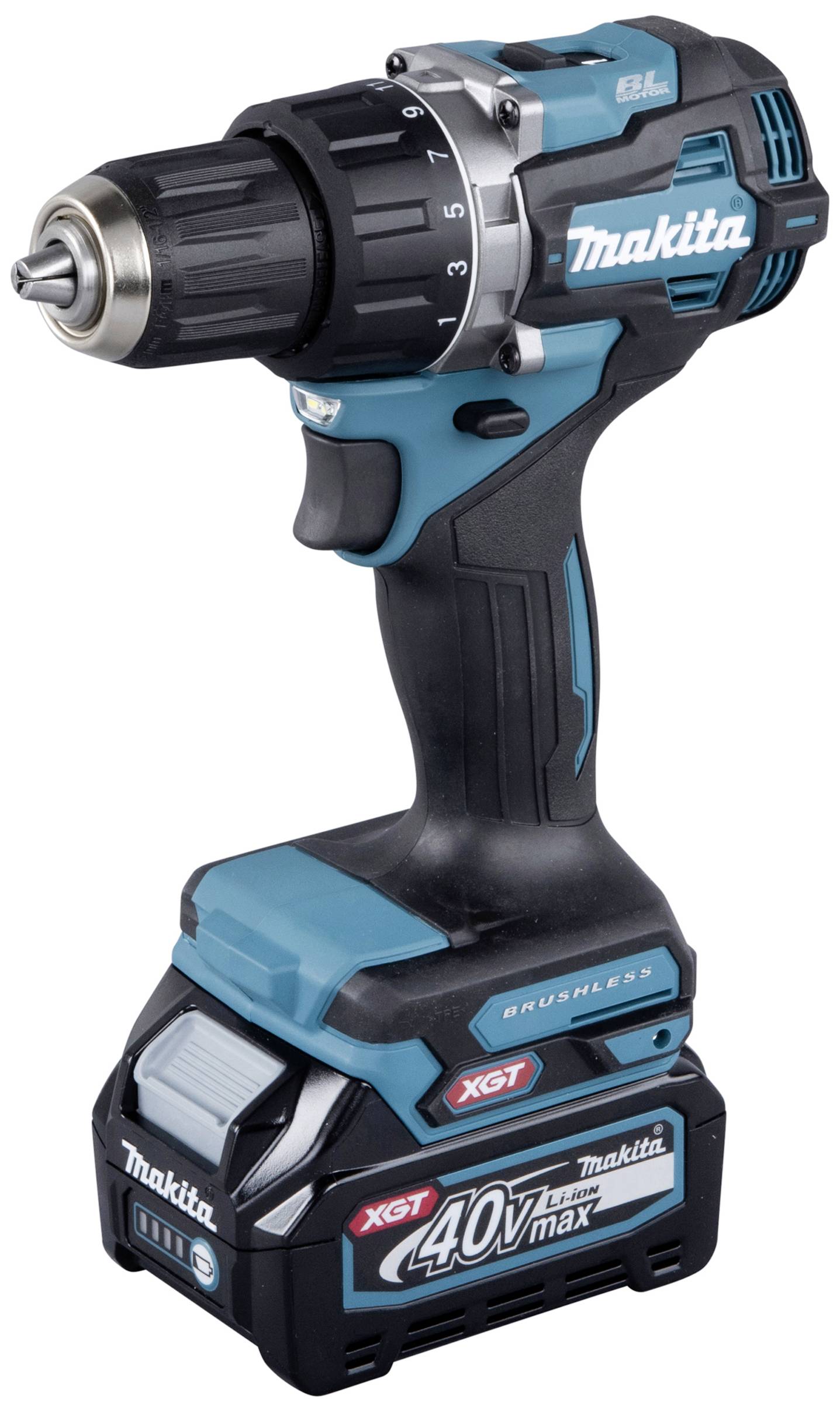 Makita DF002GA202 Borrskruvdragare batteri 40 V 2.0 Ah Li-Ion inkl. 2x batterier, inkl. laddare, inkl. väska