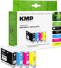 KMP Ink náhradný Brother LC-1000BK, LC-1000C, LC-1000M, LC-1000Y kompatibilná kombinované balenie čierna, zelenomodrá, purpurová, žltá B75V 1035,4005