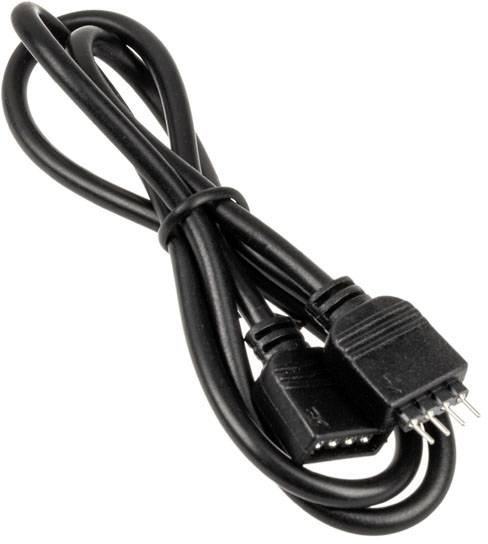 Čierny kábel s dvoma zástrčkami, vhodný na prepojenie elektronických zariadení.