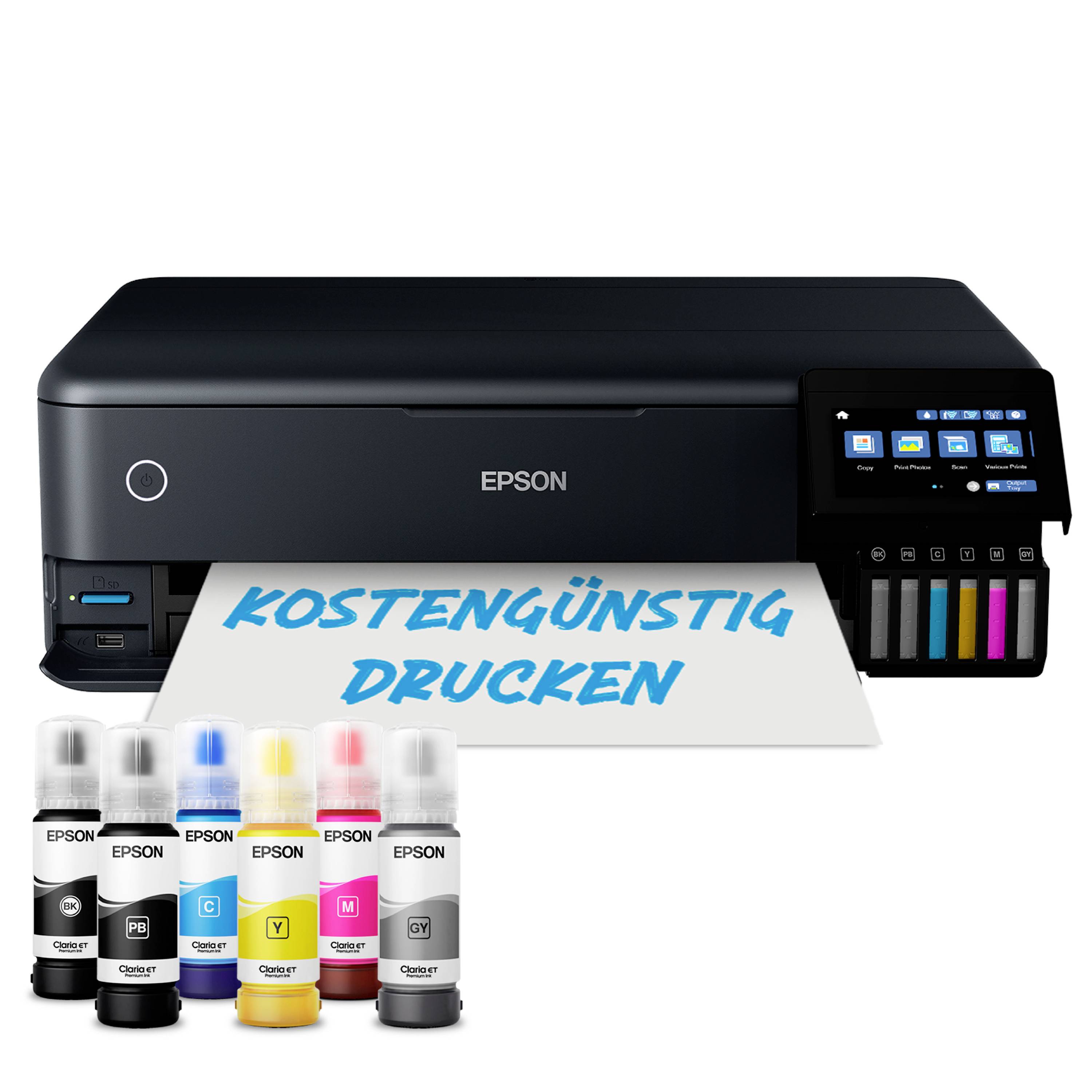 Epson EcoTank ET-8550 multifunkčná tlačiareň A4, A3 tlačiareň, skener, kopírka duplexná, systém atramentového zásobníka,-9