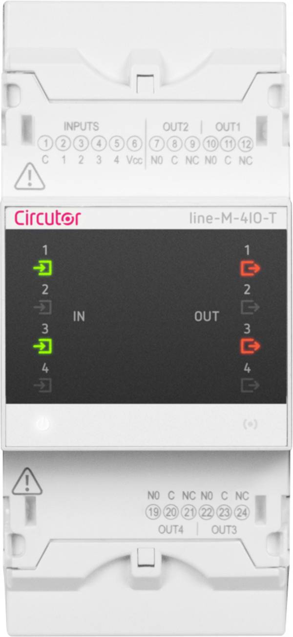 Circutor Line-M-4IO-T rozširujúci modul, Line-M-4IO-T