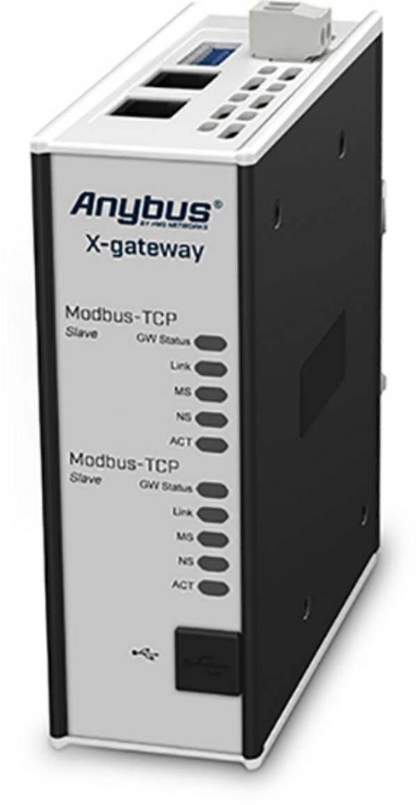 Anybus Modbus-TCP Slave/Modbus-TCP Slave brána 24 V/DC